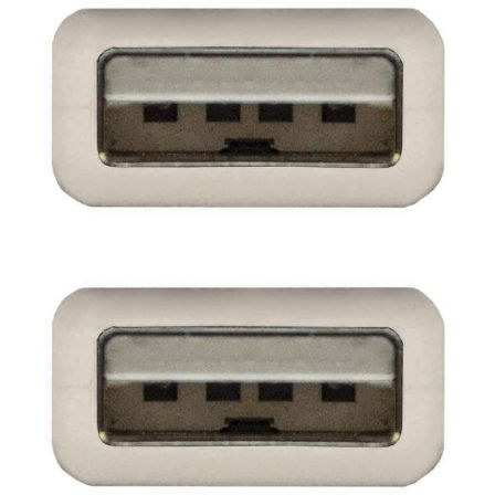 Nanocable Cable USB 2.0 Macho a Macho, 2 m, Beige Nanocable Cable USB 2.0 Macho a Macho, 2 m, Beige